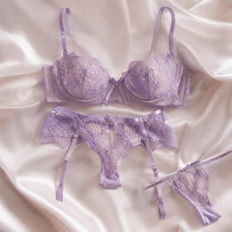 Conjunto Renda Lavanda
